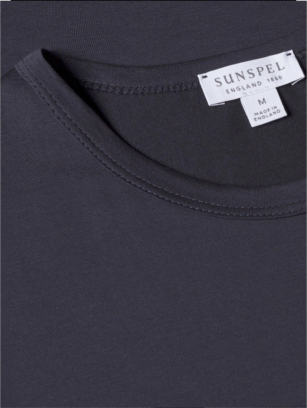 Sunspel Classic T-shirt Crew Neck Navy Blue Men's Medium - Picture 3 of 8